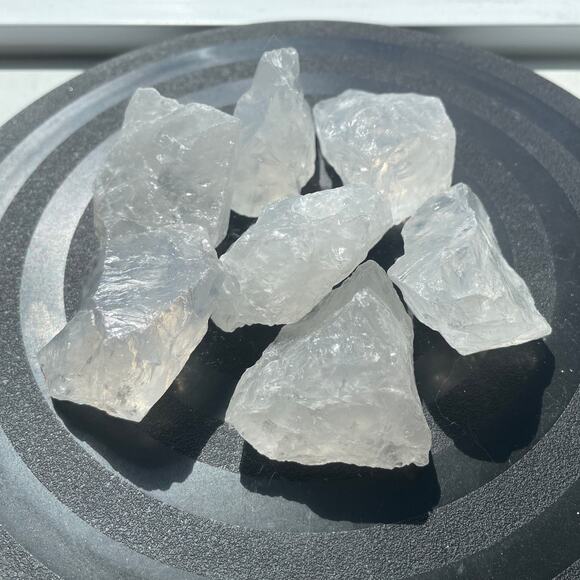 Rough / Raw Clear Quartz Crystal Rock for Tumbling - Picture 2 of 4